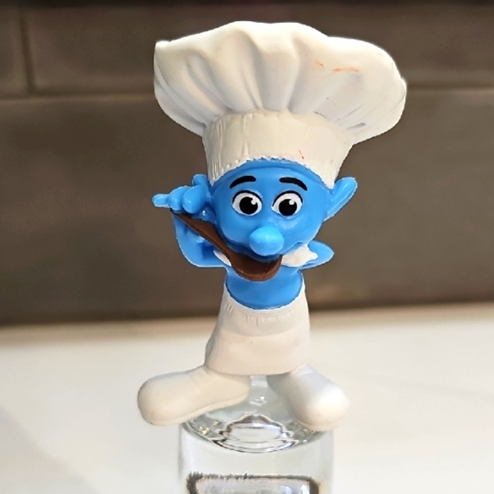 The Smurfs McDonalds Happy Meal Toy 2011 Chef Smurf Peyo #15 Cook Spoon 3"